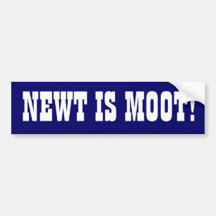 "Newt is Moot" Autoaufkleber
