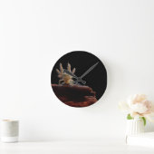 Newt larve mit Haube Runde Wanduhr (Zuhause)