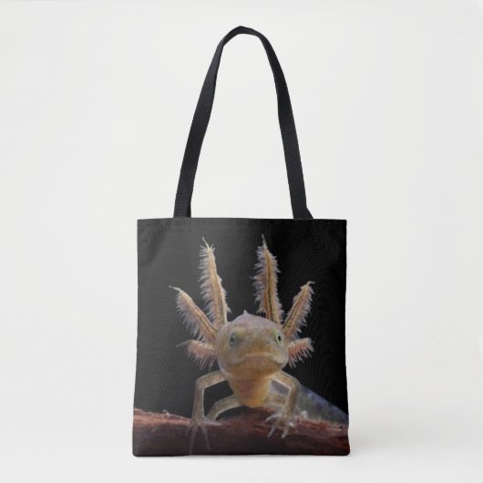 Newt larve mit Haube Tasche (Vorderseite)