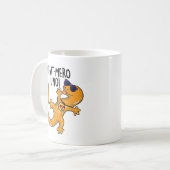 Newt-mero Uno Funny Newt Pun Kaffeetasse (Vorderseite Links)