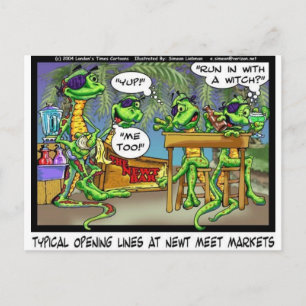 Newt Nightclubs Lustige T-Shirts Geschenke & Samml Postkarte
