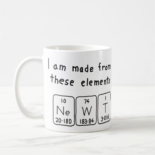 Newt Periodenname Tasse (Links)