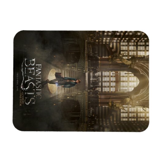 NEWT SCAMANDER™ am Hauptsitz von MACUSA™ Magnet (Horizontal)