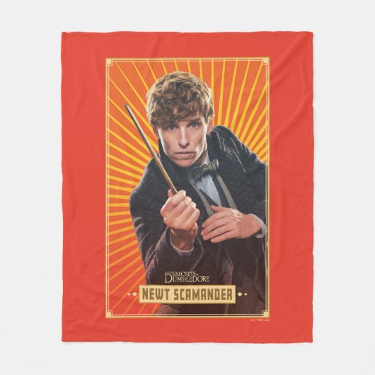 Newt Scamander Character Graphic Fleecedecke (Vorderseite)