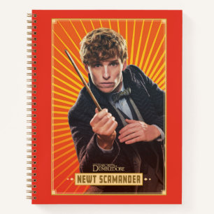 Newt Scamander Character Graphic Notizblock
