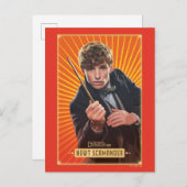 Newt Scamander Character Graphic Postkarte (Vorne/Hinten)