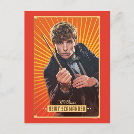 Newt Scamander Character Graphic Postkarte (Vorderseite)