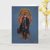 NEWT SCAMANDER™ gehende Kunst Nouveau Platte Karte (Gelbe Blume)