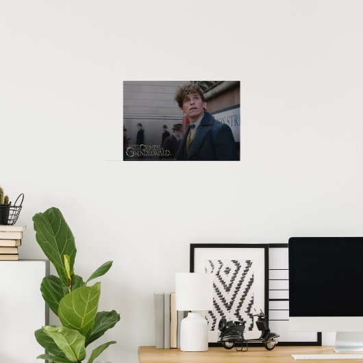 NEWT SCAMANDER™ im Londoner Foto Poster (Heimbüro)
