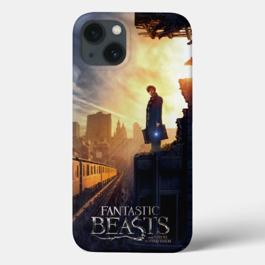 NEWT SCAMANDER™ in Destroyed Building Case-Mate iPhone Hülle (Rückseite)