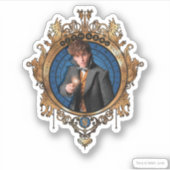 NEWT SCAMANDER™-Portrait Aufkleber (Vorderseite)
