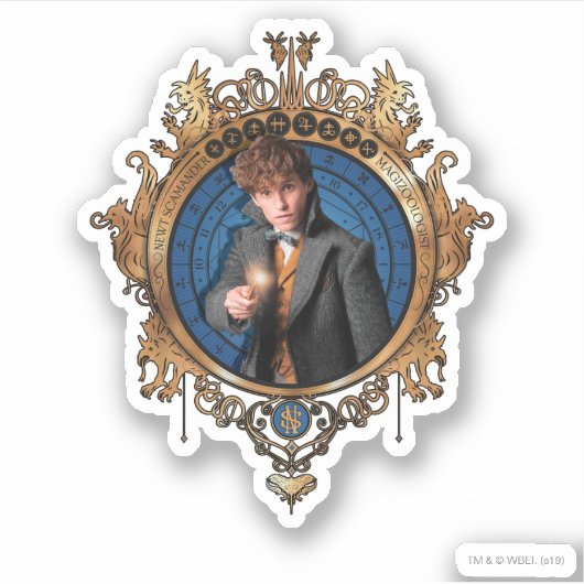 NEWT SCAMANDER™-Portrait Aufkleber (Vorderseite)