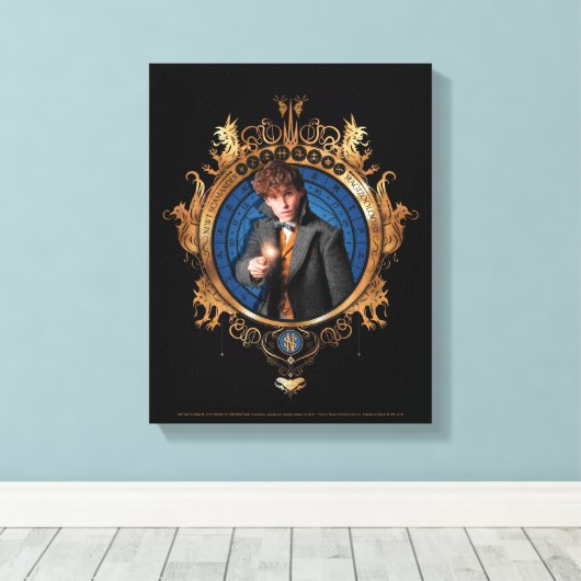 NEWT SCAMANDER™-Portrait Leinwanddruck (Insitu (Holzboden))