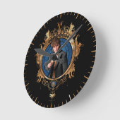 NEWT SCAMANDER™-Portrait Runde Wanduhr (Winkel)