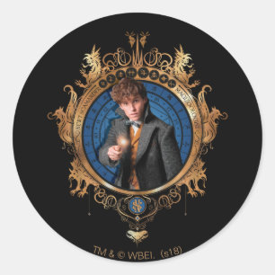 NEWT SCAMANDER™-Portrait Runder Aufkleber