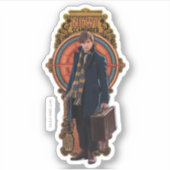 NEWT SCAMANDER™ Stehend Art Nouveau Panel Aufkleber (Vorderseite)