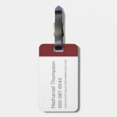 NEWT SCAMANDER™ Stehend Art Nouveau Panel Gepäckanhänger (Rückseite vertikal)