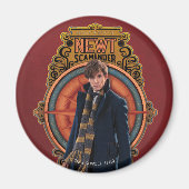 NEWT SCAMANDER™ Stehend Art Nouveau Panel Magnet (Vorne)