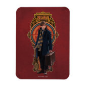 NEWT SCAMANDER™ Stehend Art Nouveau Panel Magnet (Vertikal)