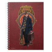 NEWT SCAMANDER™ Stehend Art Nouveau Panel Notizblock (Vorderseite)