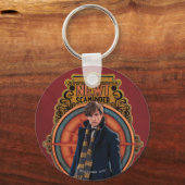 NEWT SCAMANDER™ Stehend Art Nouveau Panel Schlüsselanhänger (Vorderseite)