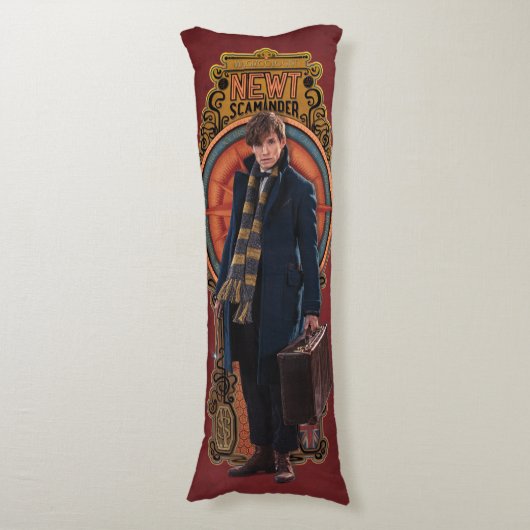 NEWT SCAMANDER™ Stehend Art Nouveau Panel Seitenschläferkissen (Vorderseite Vertikal)