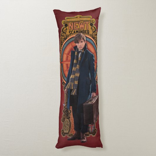 NEWT SCAMANDER™ Stehend Art Nouveau Panel Seitenschläferkissen (Rückseite (Vertikal))