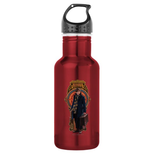 NEWT SCAMANDER™ Stehend Art Nouveau Panel Trinkflasche (Vorderseite)