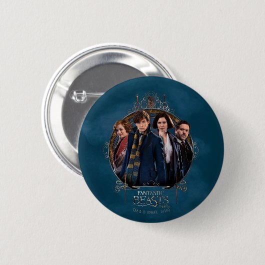 NEWT SCAMANDER™ und Company Art Nouveau Frame Button (Vorne & Hinten)