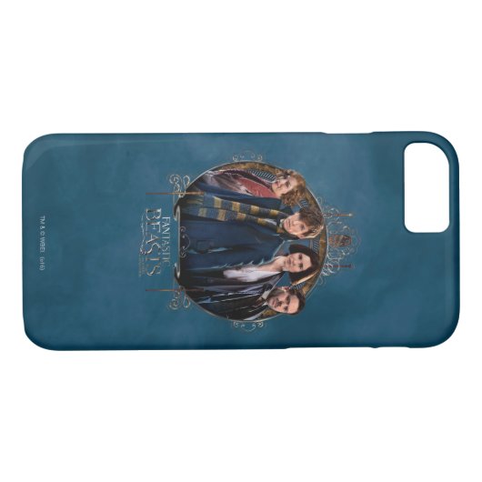 NEWT SCAMANDER™ und Company Art Nouveau Frame Case-Mate iPhone Hülle (Rückseite (Horizontal))