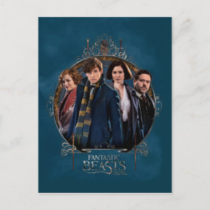 NEWT SCAMANDER™ und Company Art Nouveau Frame Postkarte