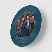NEWT SCAMANDER™ und Company Art Nouveau Frame Runde Wanduhr (Winkel)