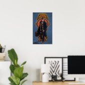 NEWT SCAMANDER™ Walking Art Nouveau Panel Poster (Heimbüro)