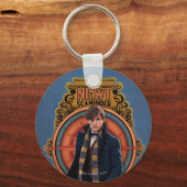 NEWT SCAMANDER™ Walking Art Nouveau Panel Schlüsselanhänger (Vorderseite)