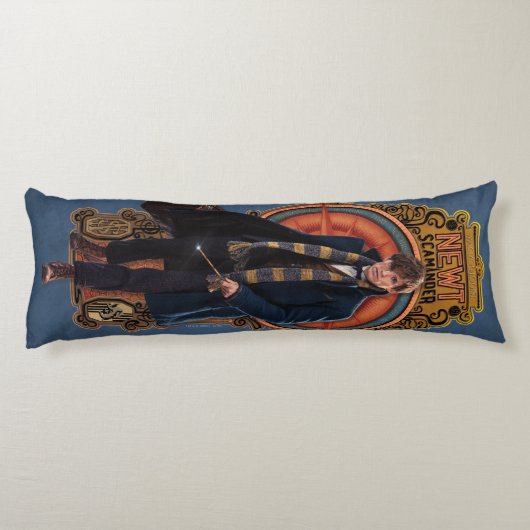 NEWT SCAMANDER™ Walking Art Nouveau Panel Seitenschläferkissen (Rückseite)