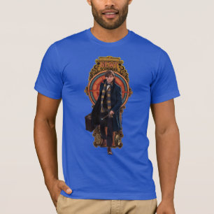 NEWT SCAMANDER™ Walking Art Nouveau Panel T-Shirt