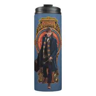 NEWT SCAMANDER™ Walking Art Nouveau Panel Thermosbecher