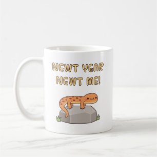 Newt Year Newt Me Funny Neujahrsresolution Kaffeetasse