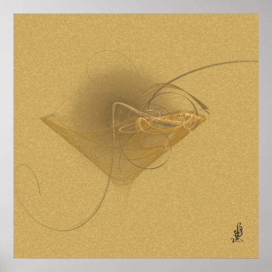 Newtini Fee Martini Art Poster (Vorne)