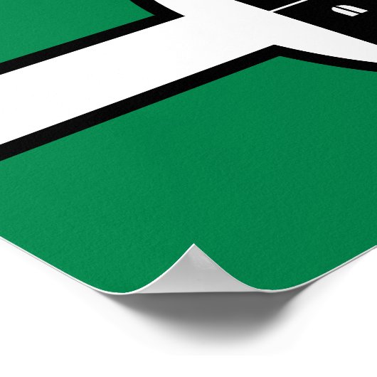 Newton Abbot flag Poster (Ecke)