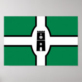 Newton Abbot flag Poster (Vorne)