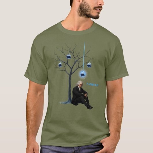 Newton & Apple design T-Shirt (Vorderseite)