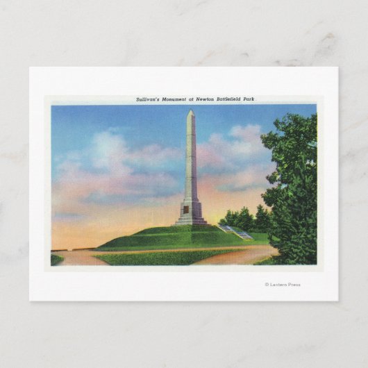 Newton Battlefield Park View Postkarte (Vorderseite)