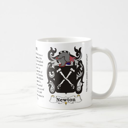 Newton-Familien-Wappen Tasse (Rechts)