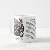 Newton-Familien-Wappen Tasse (Vorderseite Links)