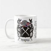 Newton-Familien-Wappen Tasse (Links)