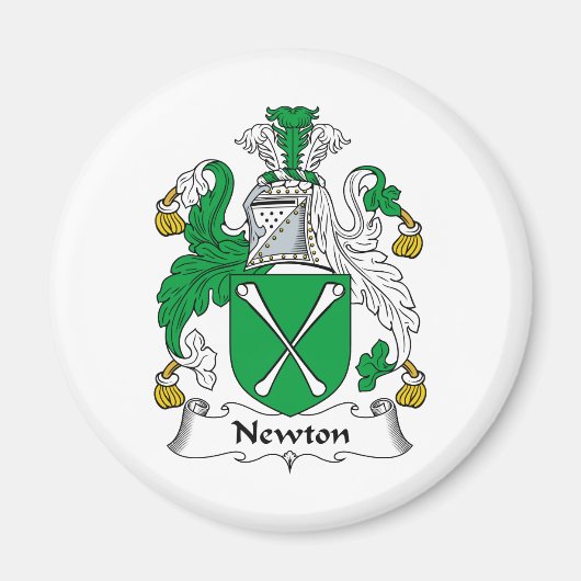 Newton Familienwappen Magnet (Vorne)