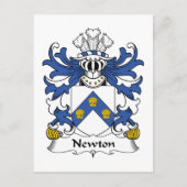 Newton Familienwappen Postkarte (Vorderseite)
