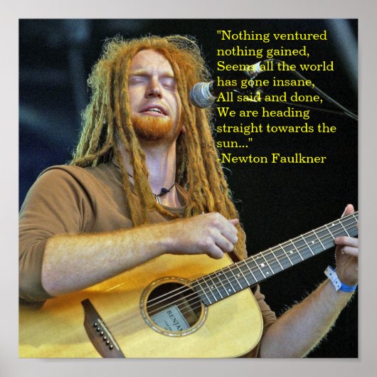 Newton Faulkner Poster (Vorne)