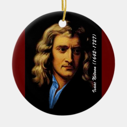 Newton Keramik Ornament (Vorne)